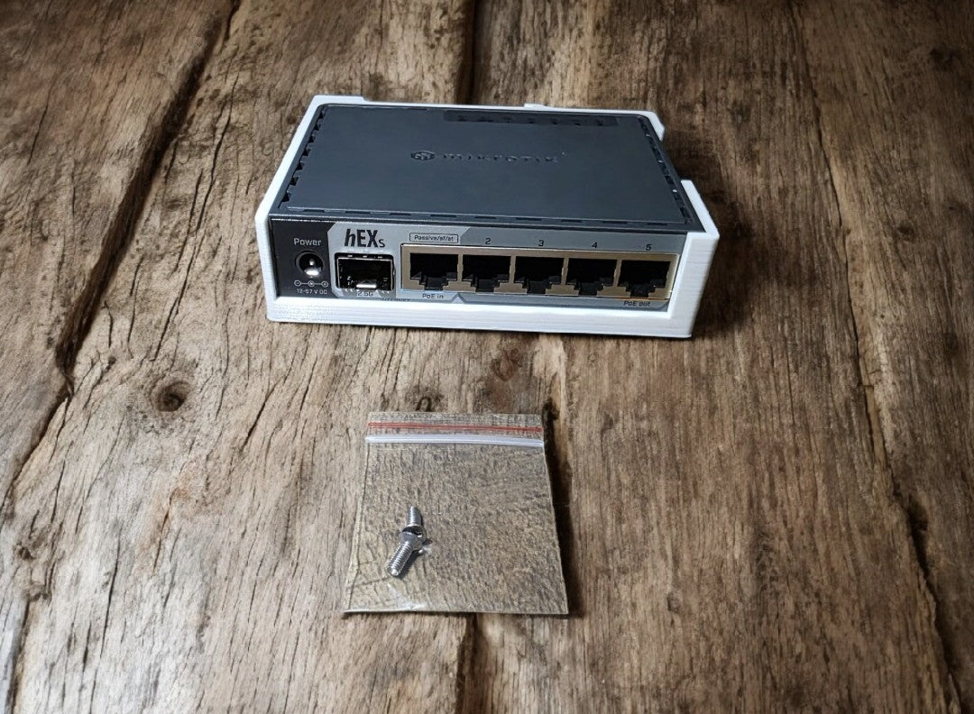 Rail Support Din pour Router Mikrotik hEX S